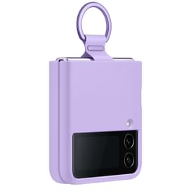 Чехол для Samsung Galaxy Z FLip4 Silicone Cover with Ring, Bora purple (EF-PF721TVEGRU) фото