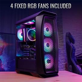 Aerocool Aero One Frost MidTower кейсі, window, Black ATX (Aero One Frost-G-BK-v1) фото