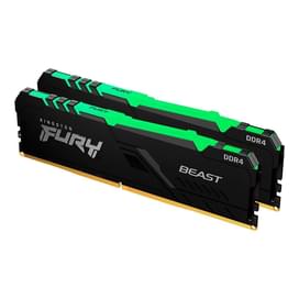 Kingston Fury Beast RGB Жедел жадысы DDR4 DIMM 16GB(8GBx2)/2666MHz (KF426C16BBAK2/16) фото