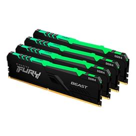 Оперативная память DDR4 DIMM 64GB(16GBx4)/2666MHz Kingston Fury Beast (KF426C16BB1K4/64) фото