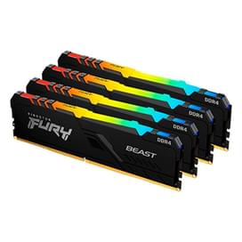 Оперативная память DDR4 DIMM 64GB(16GBx4)/2666MHz Kingston Fury Beast (KF426C16BB1K4/64) фото