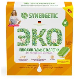 Synergetic Ыдыс жуғыш машиналарға арналған таблеткалары 100 дн (102100) фото