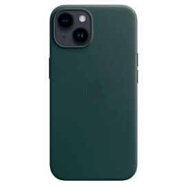 Чехол для iPhone 14, Leather Case with MagSafe, Forest Green (MPP53ZM/A) фото