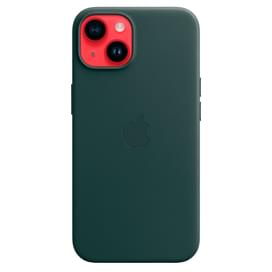 Чехол для iPhone 14, Leather Case with MagSafe, Forest Green (MPP53ZM/A) фото