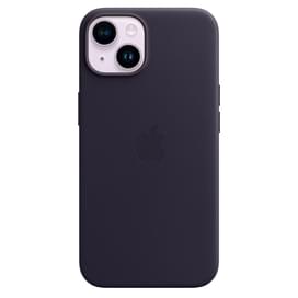 Чехол для iPhone 14, Leather Case with MagSafe, Ink (MPP63ZM/A) фото