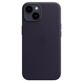 Чехол для iPhone 14, Leather Case with MagSafe, Ink (MPP63ZM/A) фото