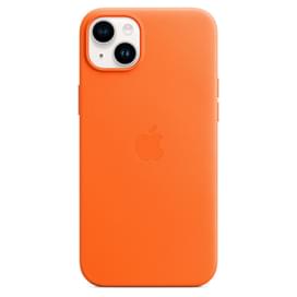 Чехол для iPhone 14 Plus, Leather Case with MagSafe, Orange (MPPF3ZM/A) фото