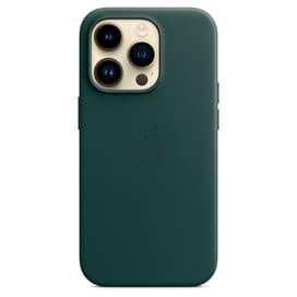 iPhone 14 Pro, Leather Case with MagSafe, Forest Green (MPPH3ZM/A) арналған тысқабы фото
