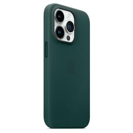 iPhone 14 Pro, Leather Case with MagSafe, Forest Green (MPPH3ZM/A) арналған тысқабы фото
