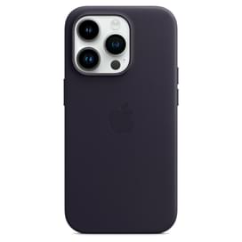 iPhone 14 Pro, Leather Case with MagSafe, Ink (MPPJ3ZM/A) арналған тысқабы фото