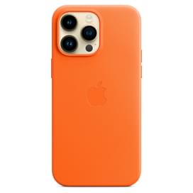 Чехол для iPhone 14 Pro Max, Leather Case with MagSafe, Orange (MPPR3ZM/A) фото