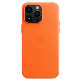 Чехол для iPhone 14 Pro Max, Leather Case with MagSafe, Orange (MPPR3ZM/A) фото