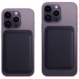 Чехол для iPhone Leather Wallet with MagSafe, Ink (MPPW3ZM/A) фото