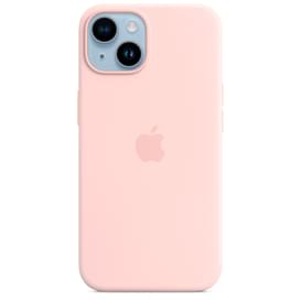 Чехол для iPhone 14, Silicone Case with MagSafe, Chalk Pink (MPRX3ZM/A) фото