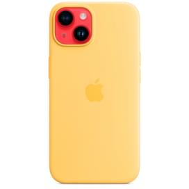 iPhone 14, Silicone Case with MagSafe, Sunglow (MPT23ZM/A) арналған тысқабы фото