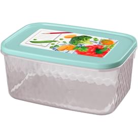 Контейнер для продуктов с декором "Кристалл" 1,3л Phibo 431130031 фото