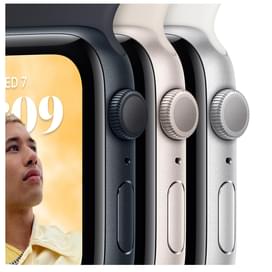 Смарт-часы Apple Watch SE 2022, 40mm Silver Aluminium Case with White Sport Band (MNJV3GK/A) фото