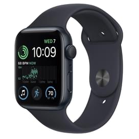 Смарт-часы Apple Watch SE 2022, 44mm Midnight Aluminium Case with Midnight Sport Band (MNK03GK/A) фото