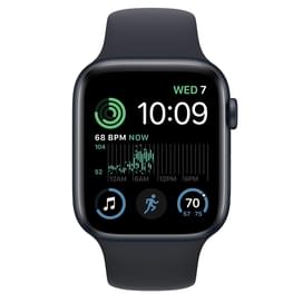 Смарт-часы Apple Watch SE 2022, 44mm Midnight Aluminium Case with Midnight Sport Band (MNK03GK/A) фото
