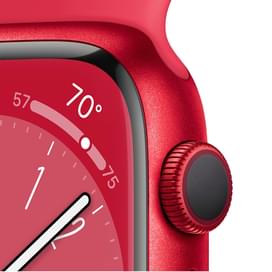 Смарт-часы Apple Watch Series 8, 45mm (PRODUCT)RED Aluminium Case with Sport Band (MNP43GK/A) фото