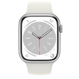 Смарт-часы Apple Watch Series 8, 45mm Silver Aluminium Case with White Sport Band (MP6N3GK/A) фото