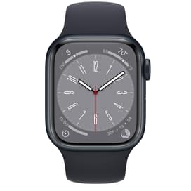 Смарт-часы Apple Watch Series 8, 41mm Midnight Aluminium Case with Midnight Sport Band (MNP53GK/A) фото