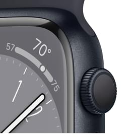 Смарт-часы Apple Watch Series 8, 41mm Midnight Aluminium Case with Midnight Sport Band (MNP53GK/A) фото