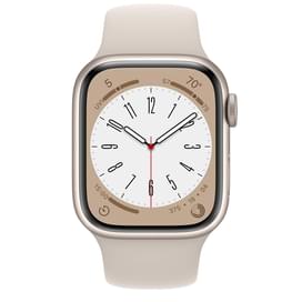 Смарт-часы Apple Watch Series 8, 41mm Starlight Aluminium Case with Starlight Sport Band (MNP63GK/A) фото