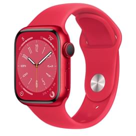Смарт часы Apple Watch Series 8, 41mm (PRODUCT)RED Aluminium Case with Sport Band (MNP73GK/A) фото