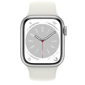 Смарт-часы Apple Watch Series 8, 41mm Silver Aluminium Case with White Sport Band (MP6K3GK/A) фото
