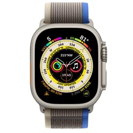 Смарт-часы Apple Watch Ultra, 49mm Titanium Case with Blue/Gray Trail Loop - S/M (MNHL3GK/A) фото