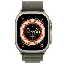 Смарт-часы Apple Watch Ultra, 49mm Titanium Case with Green Alpine Loop - Medium (MQFN3GK/A) фото