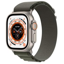 Смарт-часы Apple Watch Ultra, 49mm Titanium Case with Green Alpine Loop - Large (MQFP3GK/A) фото