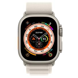 Смарт-часы Apple Watch Ultra, 49mm Titanium Case with Starlight Alpine Loop - Medium (MQFR3GK/A) фото