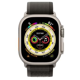 Apple Watch Ultra Смарт сағаты, 49 mm Titanium Case with Black/Gray Trail Loop - S/M (MQFW3GK/A) фото