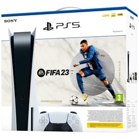 Игровая консоль Sony PS5 + Джойстик PS5 Sony DualSense White + FIFA 23 PS5 фото