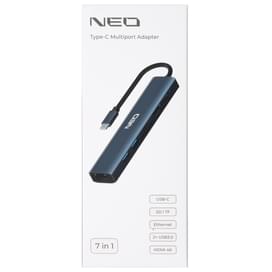 Адаптер NEO Type-C, 7-in-1, Gray (UHCL2303-007) фото