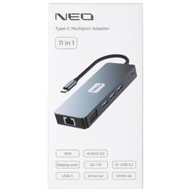 Адаптер NEO Type-C, 11-in-1, Gray UHCL2309-011 фото