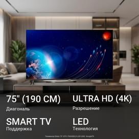 Телевизор Elista 75" GTV-75UHDELD LED UHD  GoogleTV фото