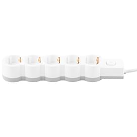 Сетевой Фильтр Satti, 1,5м, 5 розеток, 16А, White, (PFFS-16A1505) фото