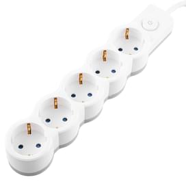 Сетевой Фильтр Satti, 3м, 5 розеток, 16А, White, (PFFS-16A3005) фото