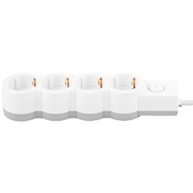 Сетевой Фильтр Satti, 3м, 4 розетки, 16А, White, (PFFS-16A3004) фото
