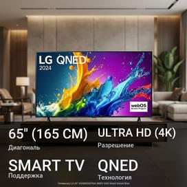 Телевизор LG 65" 65QNED80T6A QNED UHD Smart Ashed Blue фото