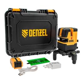 Уровень лазерный Denzel LX 06 Green, 30 м, 520 нм, акк. Li 5200 mAh, резьба 5/8" (35072M) фото