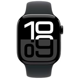 Смарт-часы Apple Watch Series 10 GPS 42mm Jet Black Aluminium Case with Black Sport Band - M/L фото