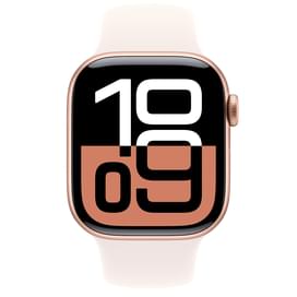 Смарт-часы Apple Watch Series 10 GPS 42mm Rose Gold Aluminium Case with Light Blush Sport Band - S/M фото