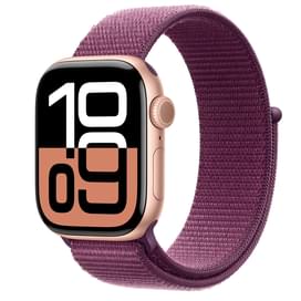 Смарт-часы Apple Watch Series 10 GPS 42mm Rose Gold Aluminium Case with Plum Sport Loop фото