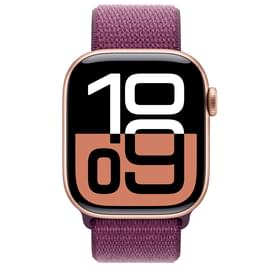 Смарт-часы Apple Watch Series 10 GPS 42mm Rose Gold Aluminium Case with Plum Sport Loop фото