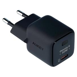 Адаптер питания Aukey VoltApex II Mini 30W PA-B1L USB Type-C черный (PA-B1L) фото