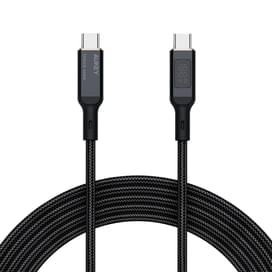 Кабель Aukey USB TypeC (M) черный 100Вт с ЖК дисплеем 1 метр (CB-MCC101) фото